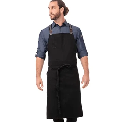 Abbildung von Chef Works Unisex Berkeley Apron Arbeitsschürze, Schwarz (Jet Black), Einheitsgröße