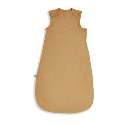 Abbildung von The Little Green Sheep Baby Sleeping Bag 0 6 Months, Quilted Organic Linen &amp; Cotton Bag, 1 Tog for Summer, Honey