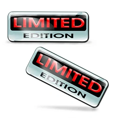 Abbildung von SkinoEu® 2 x Aufkleber 3D Gel Silikon Stickers Limited Edition Auto Moto Motorrad Fahrrad Skate Fenster Tür PC Tablet Laptop Tuning KS 88