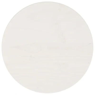 Abbildung von vidaXL Tischplatte Rund Weiß Ø30x3 cm Massivholz Kiefer (1 St)