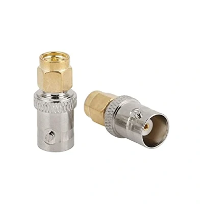 Abbildung von Akozon 2pcs BNC Buchse auf SMA Stecker Typ HF Koaxial Adapter Test Converter