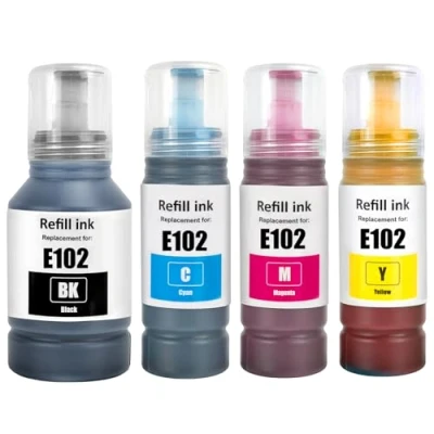 Abbildung von SHUOLEI 102 Tinte ET 2850 4850 3850 2856 4856 Tintenflasche Kompatibel mit Epson Tintenpatronen Nachfülltinte Multipack für Ecotank 2750 2756 4750 2851 15000