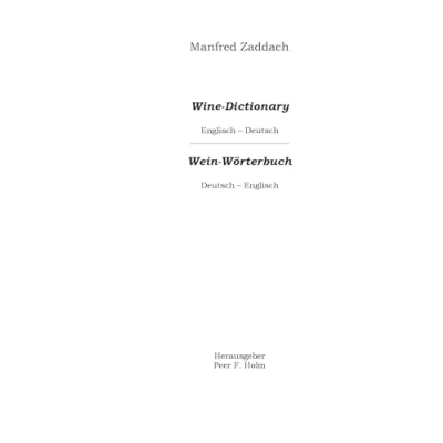 Abbildung von Weinwörterbuch Deutsch Englisch / Deutsch: Wine Dictonary English German