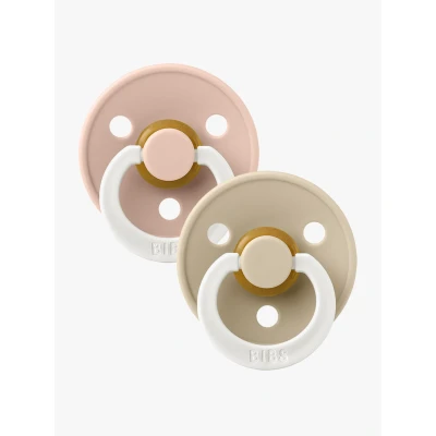 Abbildung von BIBS Schnuller Colour 2er Pack Latex Größe 2, Blush Glow/Vanilla Glow
