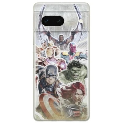 Abbildung von ERT GROUP Handyhülle für Google Pixel 7 Original und offiziell Lizenziertes Marvel Muster Avengers 010 optimal an die Form des Handy angepasst, hülle aus TPU