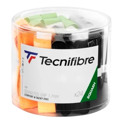 Abbildung von Box mit 24 Squash Grips Tecnifibre Feel