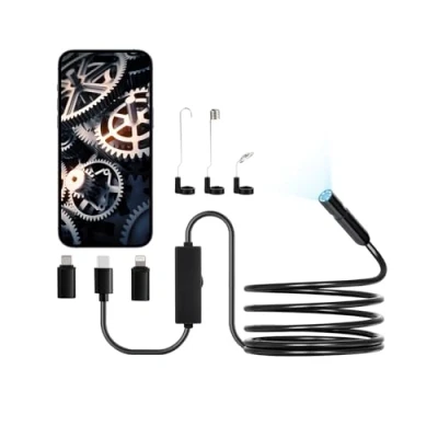 Abbildung von VEVOR Endoskopkamera 1920P HD Inspektionskamera für Android &amp; iOS mit 3m Kabel