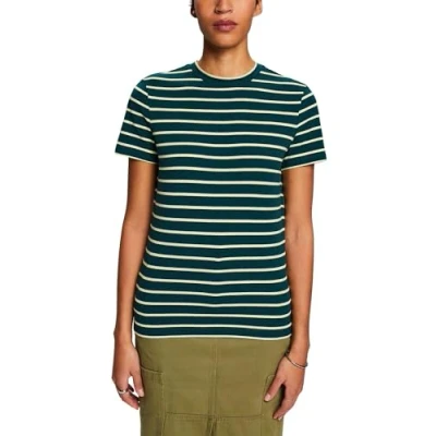 Abbildung von Esprit Solid Tshirt print Dark teel green, Damen, Größe: 38, green
