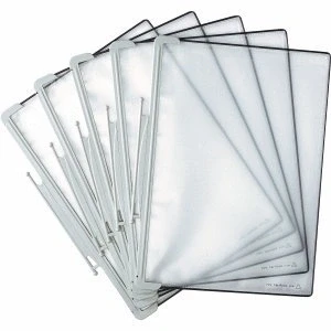 Abbildung von Tarifold Sichttafeln t&#039;office A4/704300 grau PP Inh.5