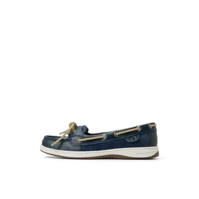 Abbildung von Sperry Angelfish Leder &amp; Baumwollschuhe Für Damen In Marineblau