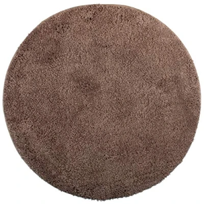 Abbildung von Brandsseller Badematte Rund Ø 60 cm Badteppich Badvorleger Badezimmerteppich Duschvorleger Taupe