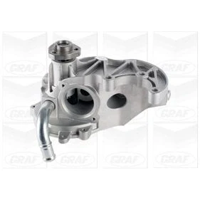 Abbildung von GRAF PA1223 Wasserpumpe mit Dichtung ohne Deckel mechanisch Metall für Keilrippenriementrieb CHEVROLET: Captiva, Orlando, Cruze Limousine