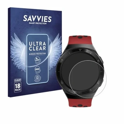 Abbildung von Savvies 18 Stück Schutzfolie für Huawei Watch GT 2e Displayschutz Folie Ultra Transparent
