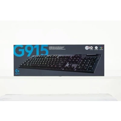 Abbildung von Logitech G915 LIGHTSPEED kabellose mechanische Gaming Tastatur, Taktiler GL Tasten Switch mit flachem Profil, Skandinavisches Layout Carbon