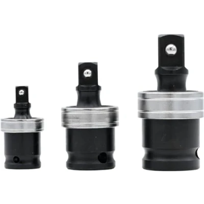 Abbildung von Kunzer 7AAS03 Antriebs Adapter Satz 1/4&quot; 3/8&quot; 1/2&quot; mit 360 Gelenk, 3 teilig, Chrom Molybdän Stahl Schlagschrauber geeignet