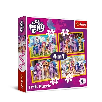 Abbildung von Trefl Puzzle 4 in 1 My little Pony, Puzzleteile