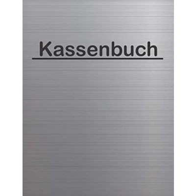 Abbildung von Kassenbuch: Einnahmen Ausgaben Buch für Kleinunternehmer und Selbstständige sowie Vereine Barzahlungen übersichtlich in einem Buchhaltung Heft festhalten DIN A4 110 Seiten (Aluminium Optik)