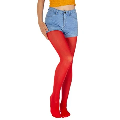 Abbildung von Giulia Rote Feinstrumpfhose Mädchen Kinder Microfaser Semitransparent Farbig Ketty 40 Den Scarlet 140 146