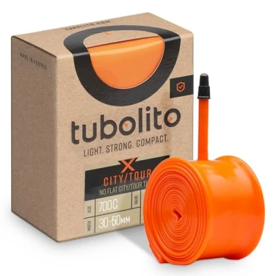 Abbildung von X Tubo Schlauch City/Tour 700c/28 Zoll Presta Ventil, Orange