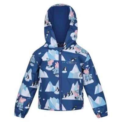 Abbildung von Regatta Jungen Boys Peppa Muddy Puddle Waterproof Insulated Coat Regenjacke, SpceBlu/Arct, 4 5 Jahre