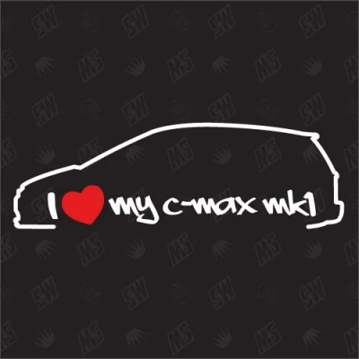 Abbildung von speedwerk motorwear I Love My C Max MK1 Sticker, Bj 03 10