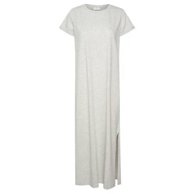 Abbildung von Kaffe Kacelina Maxikleid, Damen, Größe: Small, Light grey melange