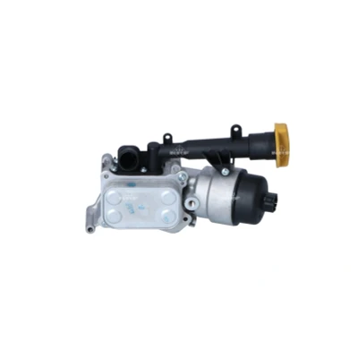 Abbildung von NRF 31326 Ölkühler mit Filter OPEL: Astra H GTC, Caravan, Corsa D Schrägheck, FIAT: Grande Punto Schrägheck