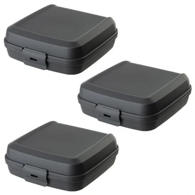 Abbildung von Engelland Lunchbox Brotdose mit Klickverschluss, Kunststoff (BPA frei), (Vorteils Set, 3 tlg., Ideal für Schule, Kindergarten und Arbeit), BPA frei, robuster Kunststoff, spülmaschinengeeignet