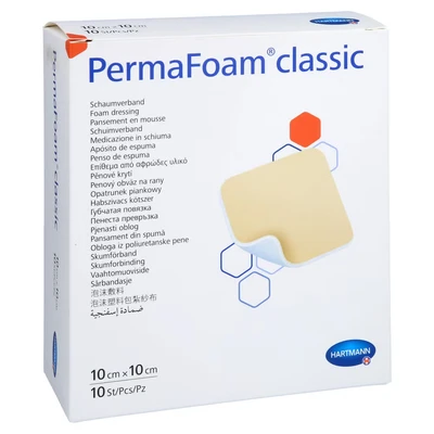 Abbildung von Permafoam Schaumverband 10x10 cm 10 St