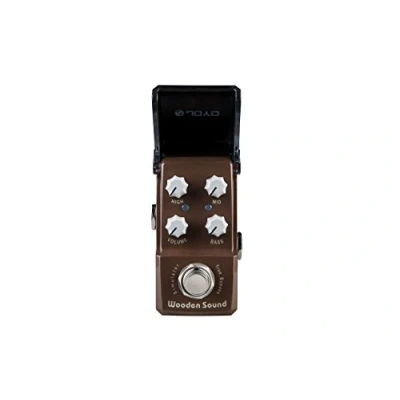Abbildung von JOYO JF 323 Akustik Simulator aus Holz, Mini Gitarren Effektpedal, Ironman, Braun
