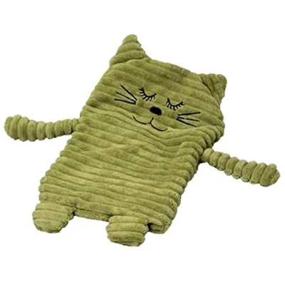 Abbildung von Inwolino 4038904087861 Inware 8718 Wärmetier Katze, 17 x 26 cm, Füllung herausnehmbar, grün