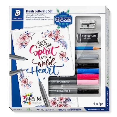 Abbildung von Design journey brush lettering set