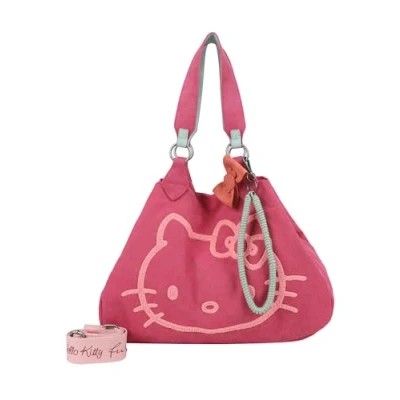 Abbildung von Fritzi aus Preußen Henkeltasche &quot;Izzy Medium Limited Head Flocked&quot;, im tollen Hello Kitty Design