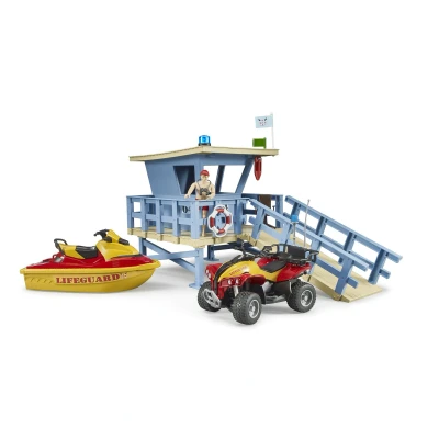 Abbildung von Bruder bworld Life Guard Station 1:16
