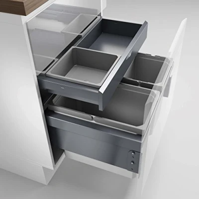 Abbildung von Naber Mülleimer Cox® Base 360 S/600 3 mit Board Abfallsammler 2x 10 + 1x 22 L
