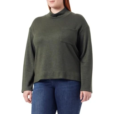 Abbildung von s.Oliver Sweatshirt, Damen, Größe: 34, Olivgrün