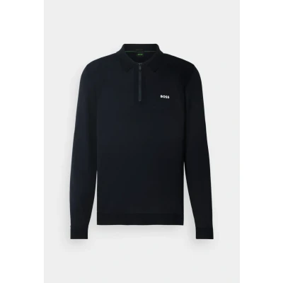 Abbildung von BOSS Momentum LITE Strickpullover, Herren, Größe: Medium, Dark blue
