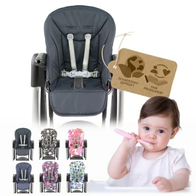 Abbildung von BAMBINIWELT Sitzkissen Ersatzbezug Kissen Bezug für Peg Perego Tatamia (dunkelgrau)