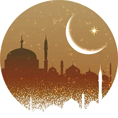 Abbildung von Essbarer Tortenaufleger Arabische Nacht // Kuchendekoration Orient 20cm Durchmesser (Oblatenpapier)