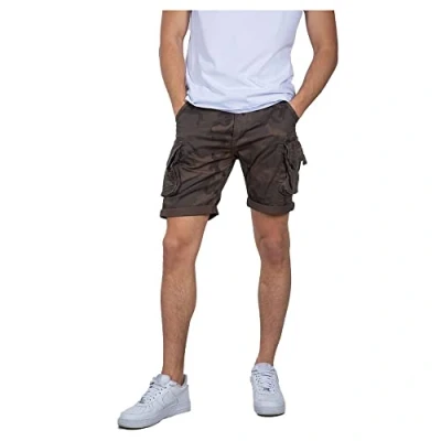 Abbildung von Alpha Industries CREW CAMO Shorts, Herren, Größe: 36, Dark olive