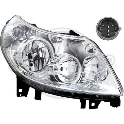 Abbildung von DIEDERICHS 3484180 Scheinwerfer rechts H1, H1/H7, H7 FIAT: Ducato III Kastenwagen, Bus, Pritsche / Fahrgestell