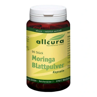 Abbildung von Moringa Blattpulver Kapseln
