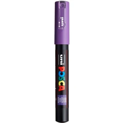 Abbildung von uni ball POSCA (186734) Marker mit extra feiner Rundspitze, violet