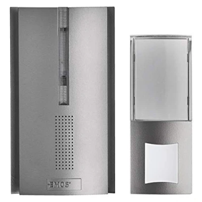 Abbildung von Emos 3402060001, Silber, 85 dB, Kabellos, 433 MHz, 120 m, Akku