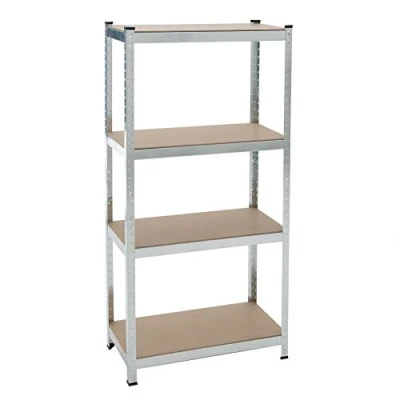 Abbildung von ESTEXO Steckregal Lagerregal 21 Modelle wählbar Schwerlastregal Regal Kellerregal Werkstattregal Werkbank Garagenregal (Verzinkt / 160x80x40cm 320kg)