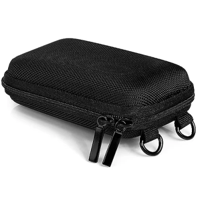 Abbildung von Baxxtar Hardcase Pure Black S Kameratasche für Kompaktkameras mit Schultergurt und Gürtelschlaufe, schwarz CyberShot DSC WX220 WX350 W810 W830 Pixpro FZ43 FZ51 FZ55 Realishot DC5200 usw.