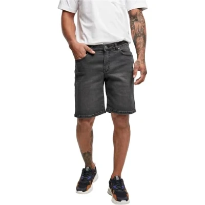 Abbildung von Urban Classics Relaxed FIT Jeans Shorts Shorts, Herren, Größe: 34, Real black washed