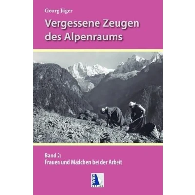 Abbildung von Frauen und Mädchen bei der Arbeit in den Alpen