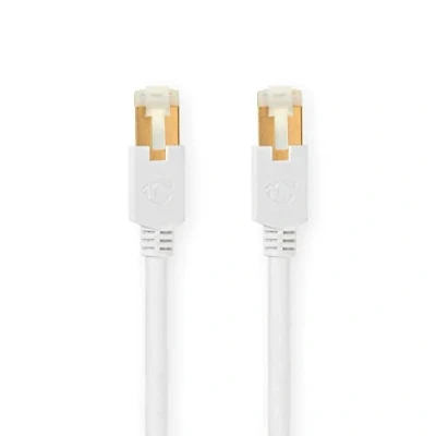 Abbildung von Nedis Cat 6 Kabel RJ45 Stecker S/FTP 30.0 m rund LSZH / PVC Weiss Verpackung mit Sichtfenster
