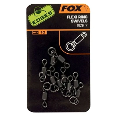Abbildung von Fox Edges Flexi Ring Swivel Karpfenwirbel, Größe:11
